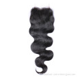 Natural black human hair Remy lace front wet and wavy brazilian hairclosure with baby hair